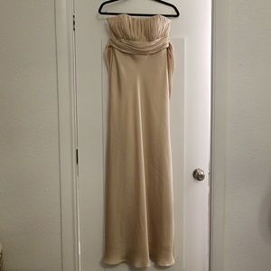 MAKE ME AN OFFER! Cream floor length gown